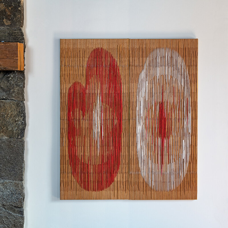 Lija Rage, ‘Beginning’, 2019, Sculpture, Bamboo, copper wire, fabric, browngrotta arts