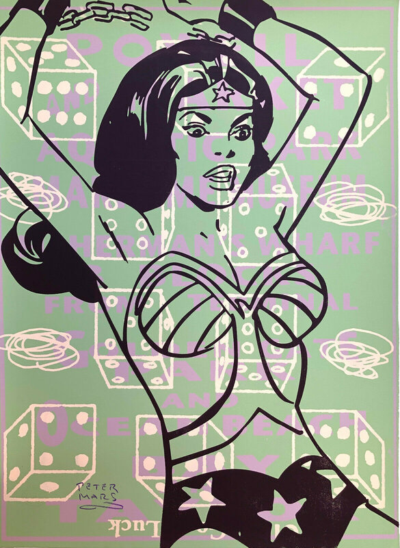 Peter Mars, ‘Princess of Themyscira - Wonder Woman’, 2000-2019, Drawing, Collage or other Work on Paper, Original hand-pulled serigraph/silkscreen on archival Stonehenge paper., David Leonardis Gallery