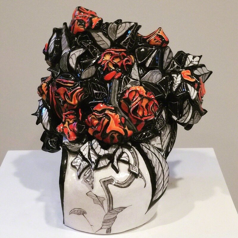 Annick Ibsen, ‘Cockscoms’, Sculpture, Ceramic, Maria Elena Kravetz