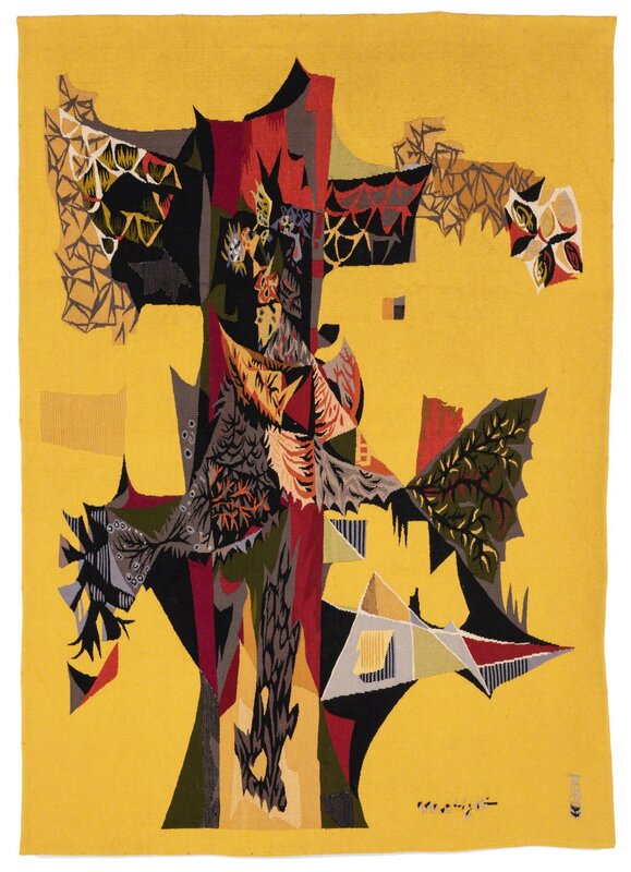 Mathieu Matégot, ‘Partage Difficile’, Around 1950, Textile Arts, Wool Tapestry, PIASA