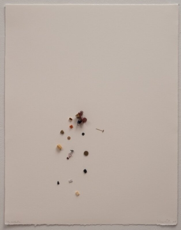 Liliana Porter, ‘The accident I’, 2014, Drawing, Collage or other Work on Paper, Acrilic and figurines, Espacio Mínimo