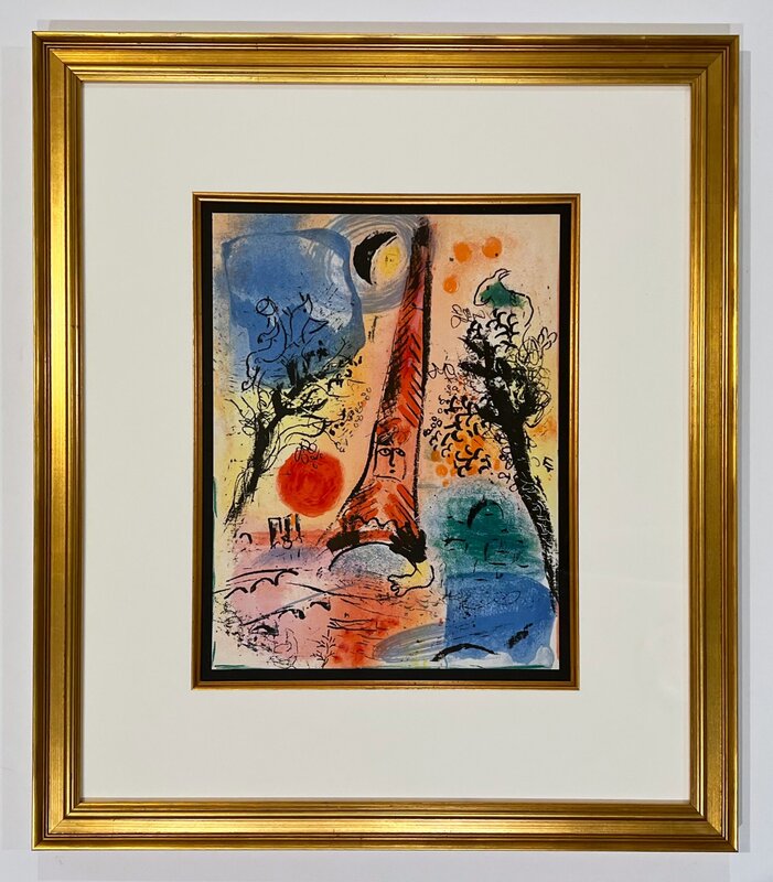Marc Chagall, ‘Vision of Paris’, 1960, Print, Lithograph, Georgetown Frame Shoppe