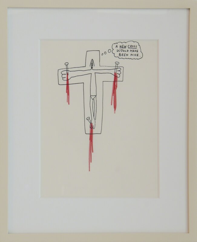Jim Torok, ‘A New Cross Would Have Been Nice’, 2013, Drawing, Collage or other Work on Paper, Ink on paper, Lora Reynolds Gallery