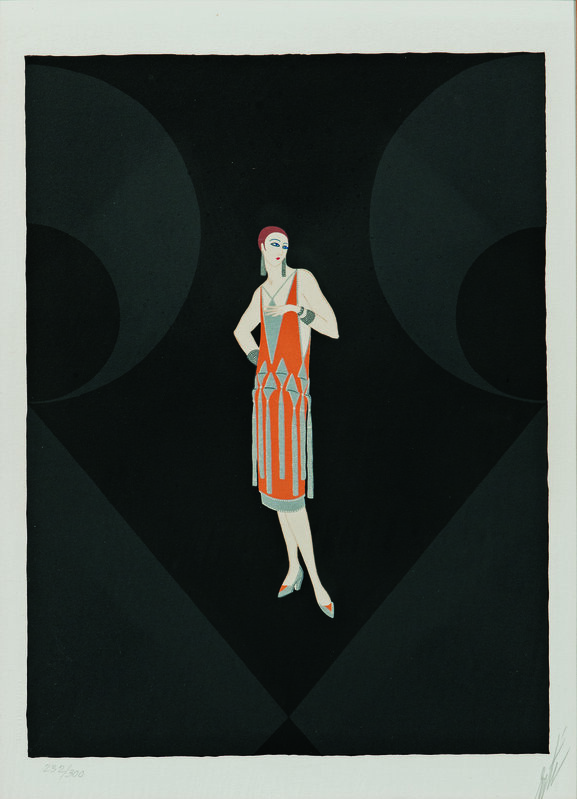Erté, ‘Manhattan Mary I’, 1979, Print, Color lithograph on paper, Skinner