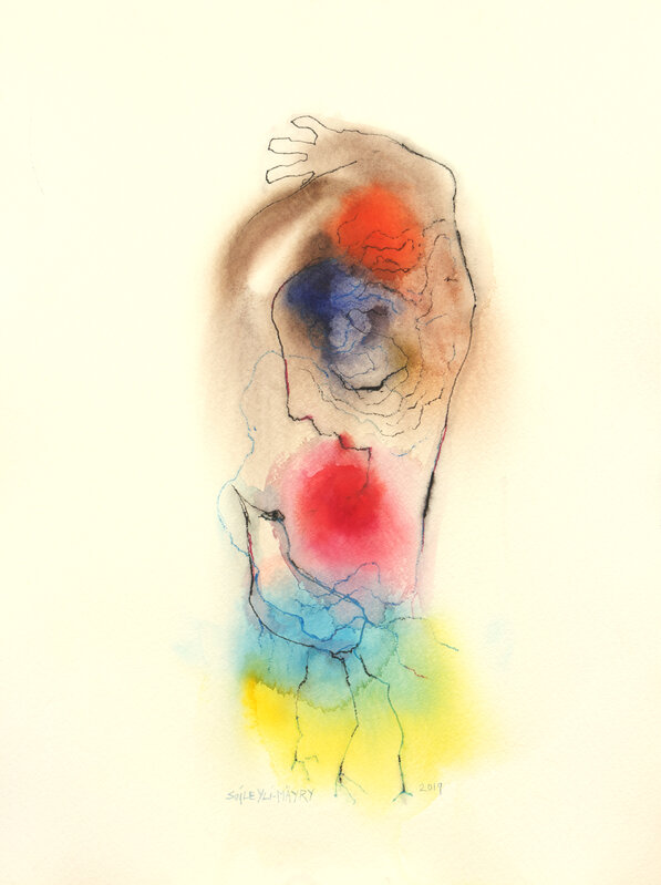 Soile Yli-Mäyry, ‘05 DIGIDREAM’, 2019, Painting, Aquarelle on Paper, Walter Wickiser Gallery