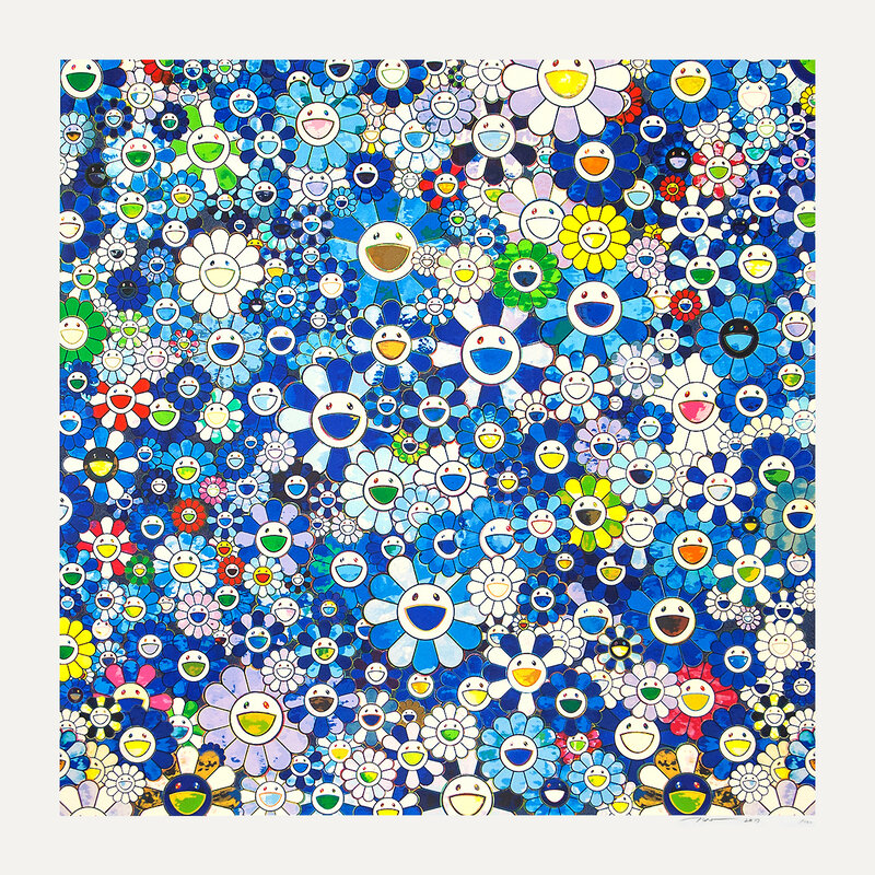 Takashi Murakami, ‘Shangri-la Blue’, 2017, Print, Silkscreen, Pinto Gallery