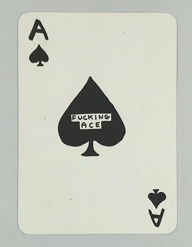 David Shrigley, ‘Fucking Ace (Letterpress)’, 2007, Print, Letterpress on Card, Prescription Art