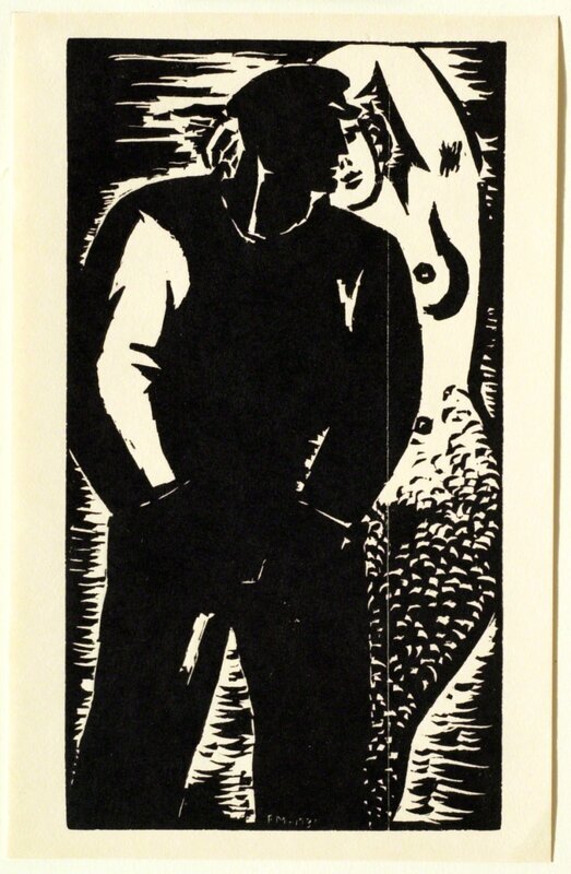 Frans Masereel, ‘Sailor and Siren’, 1931, Print, Woodcut on wove paper, Clark Art Institute