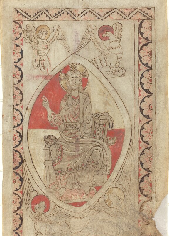 ‘Christ in Majesty [recto]’, early 12th century, Drawing, Collage or other Work on Paper, Miniature on vellum, National Gallery of Art, Washington, D.C.