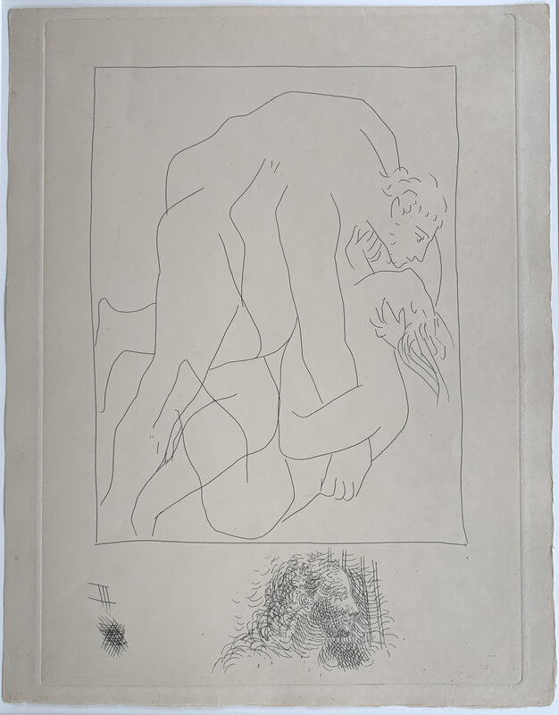 Pablo Picasso, ‘Struggle between Tereus and his Sister-In-Law Philomela’, 18.10.1930, Print, Original etching, Galerie Fetzer