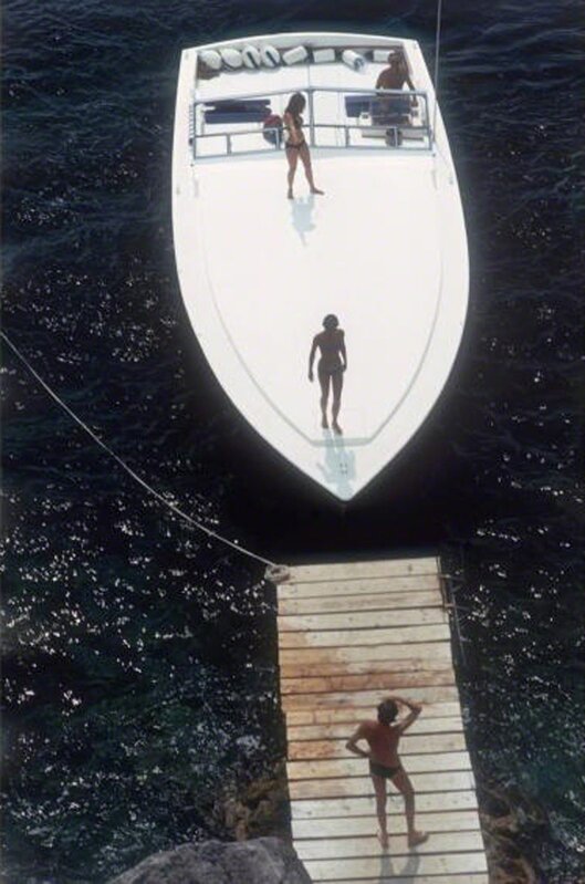 Slim Aarons, ‘Speedboat Landing’, 1973, Photography, Chromogenic Lambda, Undercurrent Projects