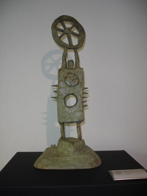 Carlos Vivar, ‘Hombre de la rueda ’, 2009, Sculpture, Steel, Aura Galerias