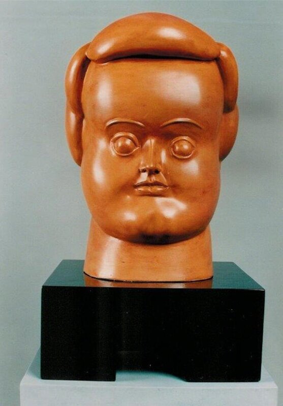 Fernando Botero, ‘Woman's Head’, 1987, Sculpture, Terracotta, Galería Duque Arango