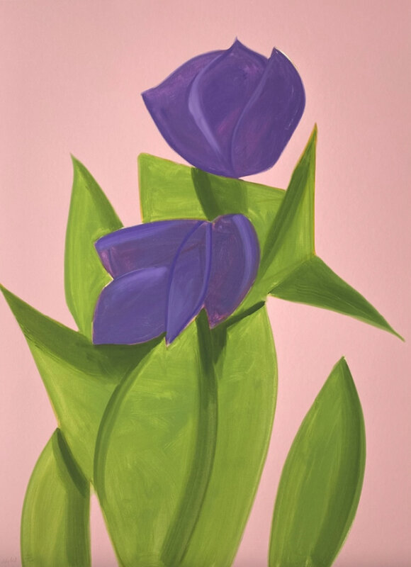 Alex Katz, ‘Purple Tulips 2’, 2021, Print, Archival pigment print, Vogtle Contemporary 