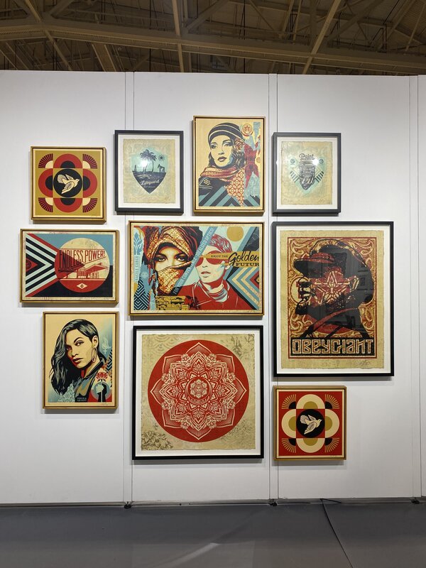 Shepard Fairey, ‘Crescent Mandala’, 2018, Mixed Media, Silkscreen and mixed media collage on paper (HPM), Jonathan LeVine Projects