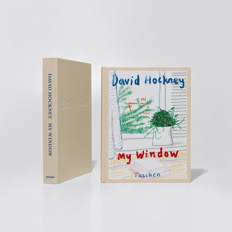 David Hockney, ‘My Window: No. 535 28th June 2009; No. 281 23rd July 2010; No. 610, 23rd December 2010; and No. 778, 17th April 2011’, Print, Four iPhone drawings in colours, printed on archival paper, with full margins, each with illustrated 248-page chronology book numbered '100', '350', '600' and '850' respectively and original print portfolio, all contained in the original cardboard boxes with corresponding stamp-numbered labels., Phillips