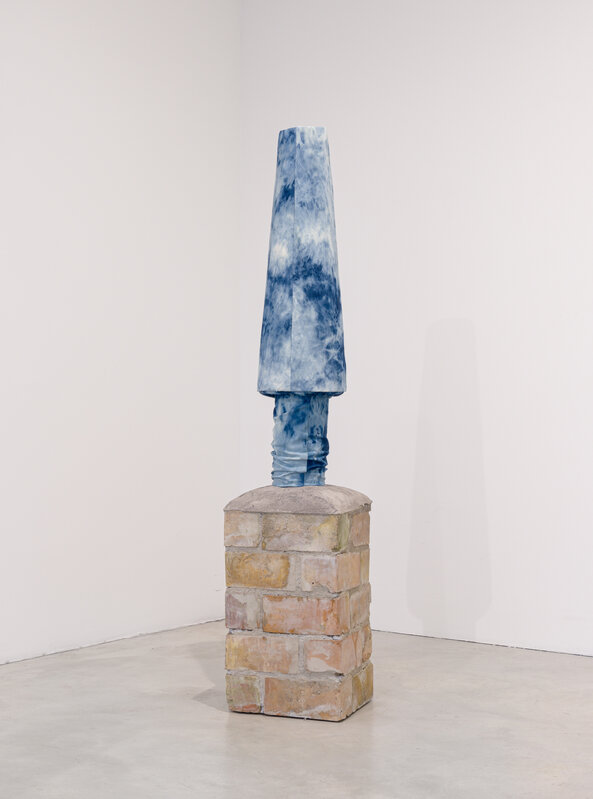 Sofia Hultén, ‘Shimmy, Shimmy Shaved Air # 3’, 2023, Sculpture, Bricks, mortar, cardboard, bleached jeans, Galerie Nordenhake