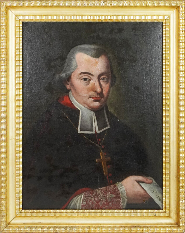 18th Century Painter, ‘Portrait of Bishop / Cardinal’, Second half of 18th Century, Painting, Oil on canvas, La Maison de la Petite Sara