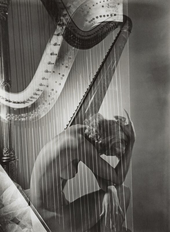 Horst P. Horst, ‘Lisa with Harp’, 1939, Photography, Gelatin silver print, Vogue Archives