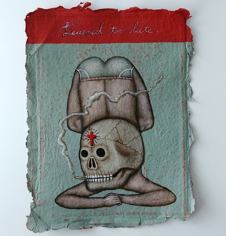 Fred Stonehouse, ‘Learned Too Late ’, 2019, Painting, Acrylic on handmade paper, Koplin Del Rio