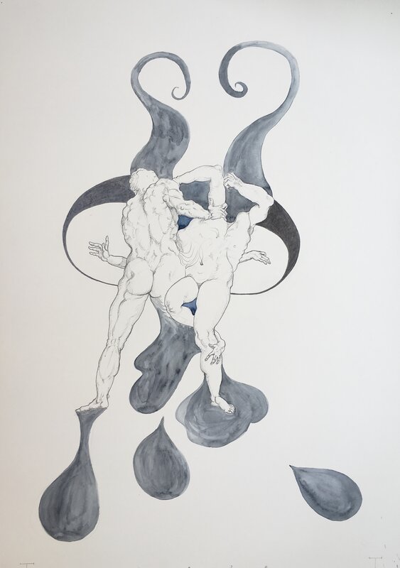 Terry Thompson, ‘Dance’, 2020, Drawing, Collage or other Work on Paper, Mixed media on paper, O-68