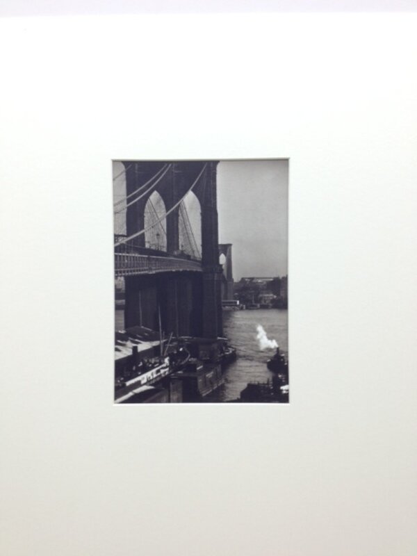 Alvin Langdon Coburn, ‘Brooklyn Bridge from a Roof Top, New York’, ca. 1905, Photography, Platinum Palladium print, °CLAIRbyKahn Galerie
