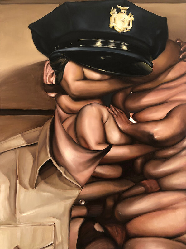 John Krausman Lark, ‘Officer’, 2020, Painting, Oil on Canvas, The Untitled Space
