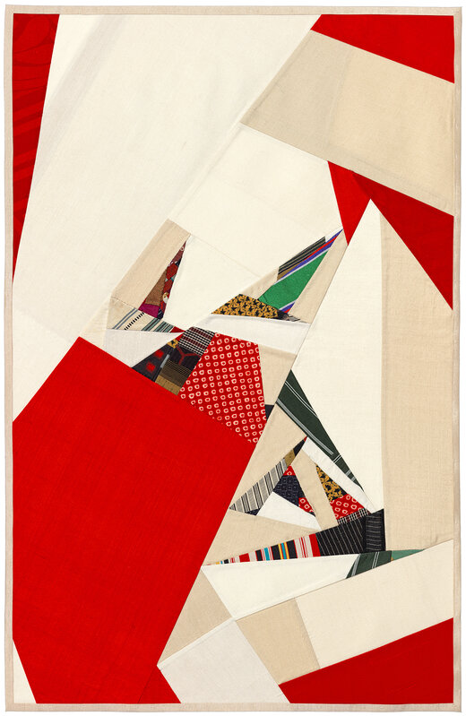 Debra Smith, ‘Seeing Red Series 6’, 2019, Textile Arts, Pieced vintage silk, Kathryn Markel Fine Arts