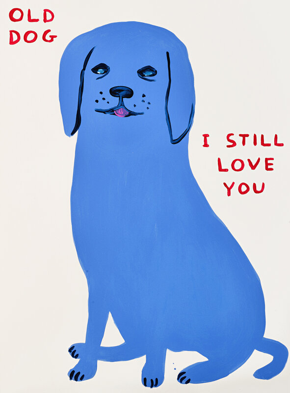 David Shrigley, ‘Untitled (Old Dog)’, 2021, Print, Screenprint on Somerset Tub Sized 400gsm paper, Kumi Contemporary / Verso Contemporary