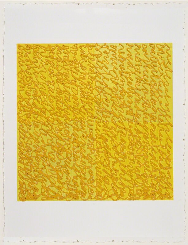 Louise P. Sloane, ‘Yellows’, 2016, Painting, Acrylic paints and pastes on gessoed 400# arches cold press paper, Spanierman Modern