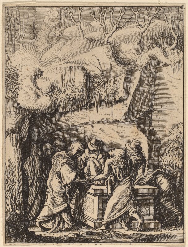 Wenceslaus Hollar, ‘The Entombment’, Print, Etching, National Gallery of Art, Washington, D.C.