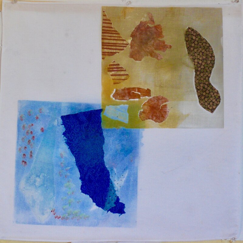Mary Shisler, ‘Sea and Sand’, 2019, Print, Monotype on paper, Kala Art Institute
