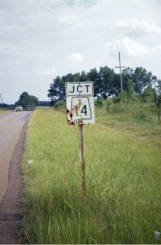 William Christenberry, ‘Road Sign, near Uniontown, Alabama’, 1973, Photography, Archival pigment print, Jackson Fine Art