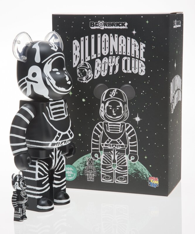 BE@RBRICK X Billionaire Boys Club, ‘Astronaut 400% and 100% (Black) (two works)’, 2018, Ephemera or Merchandise, Painted cast resin, Heritage Auctions