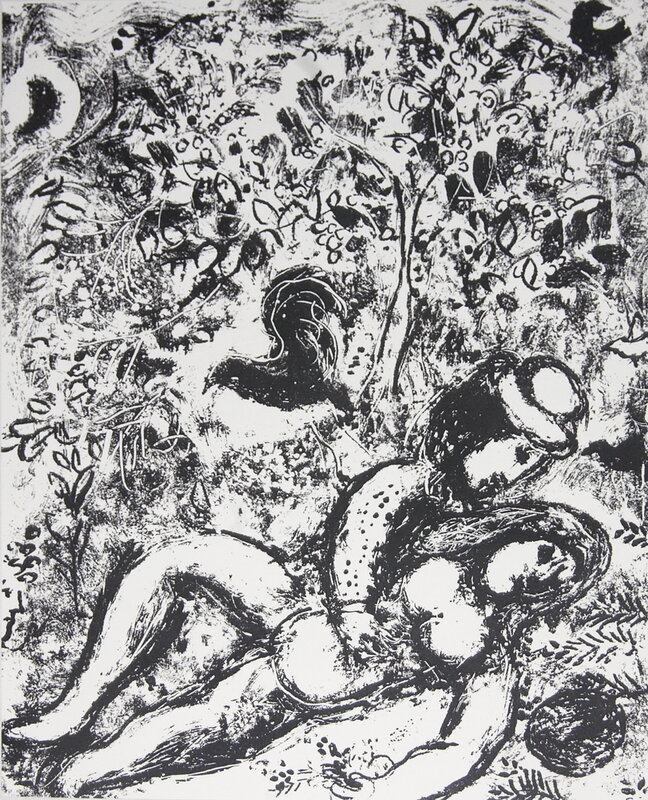 Marc Chagall, ‘The Pair in a Tree’, 1963, Ephemera or Merchandise, Stone Lithograph, ArtWise
