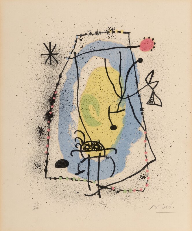Joan Miró, ‘Ande verdet’, 1957, Print, Lithograph in colors on Arches wove paper, Heritage Auctions