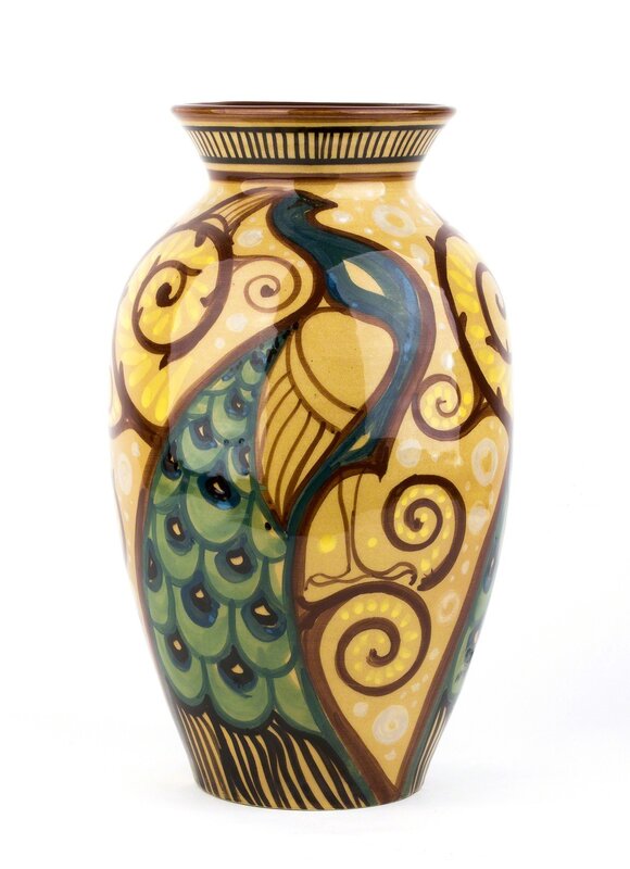 Rodriguez, ‘Vase with peacocks and vegetable girals’, Design/Decorative Art, Painted ceramic, Bertolami Fine Arts