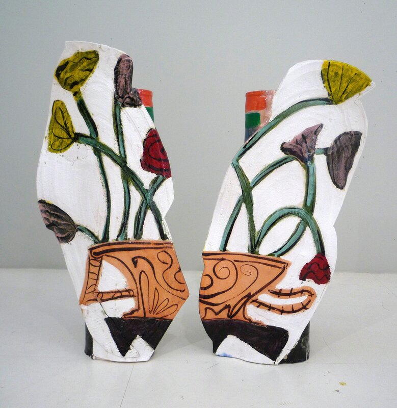 Betty Woodman, ‘Spring in Athens’, 2011, Sculpture, Glazed earthenware, epoxy resin, lacquer, acrylic paint, Nina Johnson