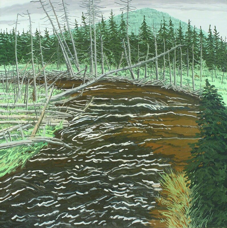 Neil Welliver, ‘Fall Brook’, 1996, Painting, Oil on canvas, Alexandre Gallery