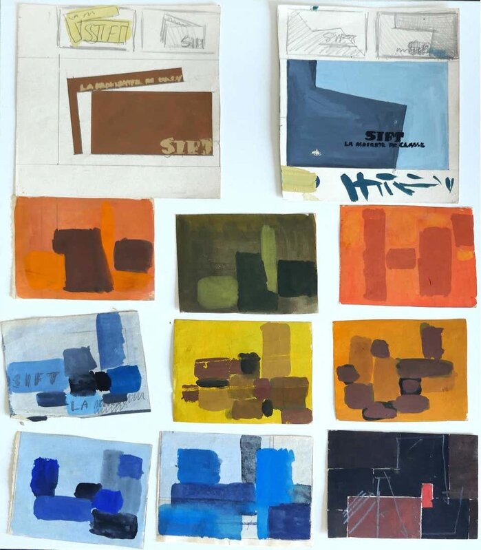 Alkis Matheos, ‘Abstract Compositions’, Mid 20th Century, Painting, Paintings in tempera, Wallector