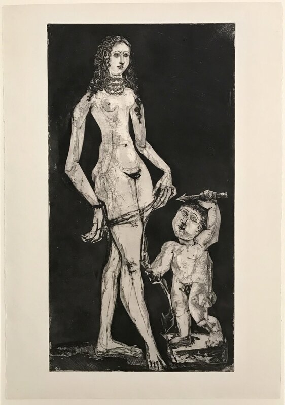 Pablo Picasso, ‘Venus et l'amour, d'après Cranach’, 1949, Print, Aquatint, scraper, burin, and drypoint, John Szoke