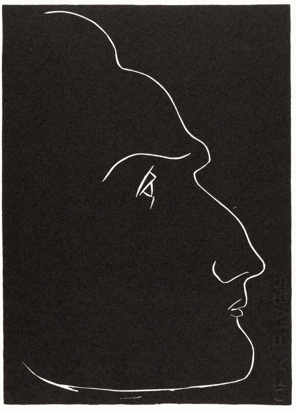 Henri Matisse, ‘. . . ET IL FAUDRA MOURIR SANS AVOIR TUÉ LE VENT . . . (Variant V)’, 1944, Print, Original linocut printed in black ink on white Rives wove paper., Christopher-Clark Fine Art