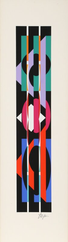 Yaacov Agam, ‘Untitled 4 from +-x9 Portfolio’, 1980, Print, Silkscreen, RoGallery