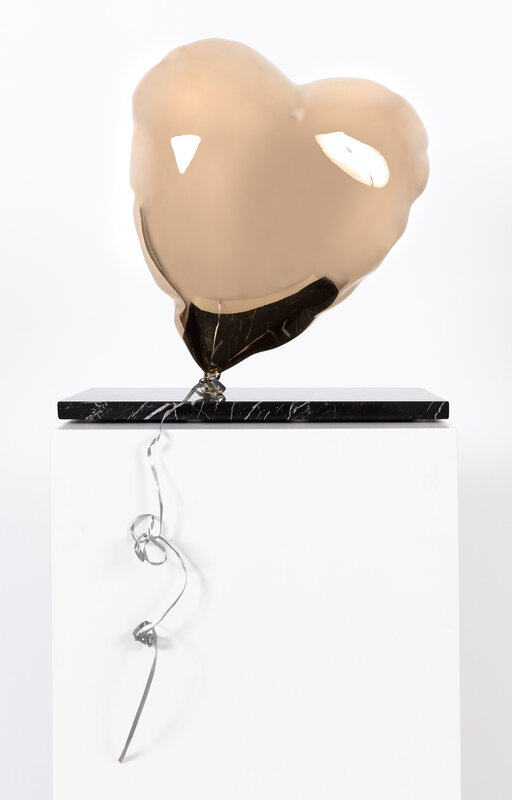 Mr. Brainwash, ‘Balloon Heart’, 2020, Sculpture, Polished Bronzeon Marble Base, Corridor Contemporary Gallery Auction
