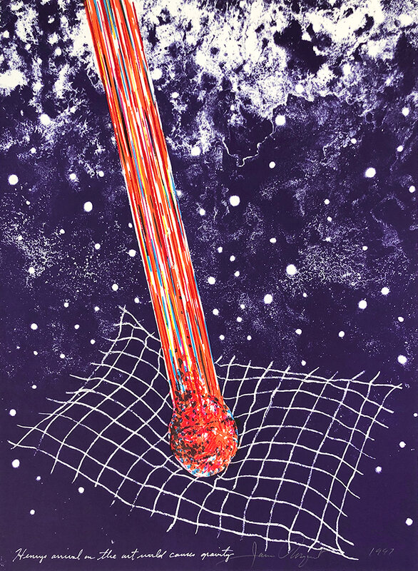 James Rosenquist, ‘Henry's Arrival on the Art World Causes Gravity’, 1997, Print, Six-color lithograph on Arches Cover paper, CLAMP