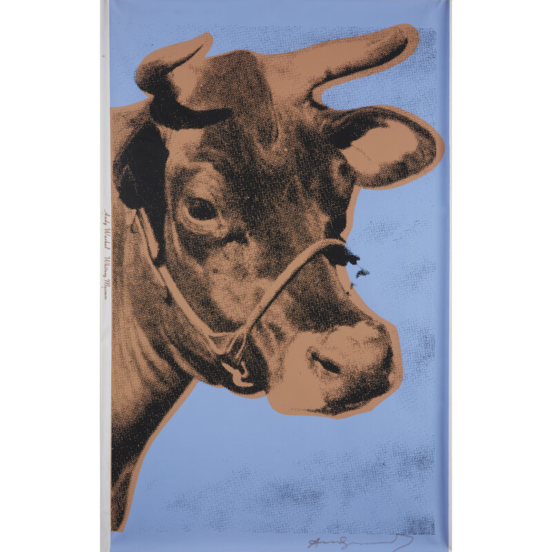 Andy Warhol, ‘Cow’, 1971, Print, Color screenprint on wallpaper, Freeman's