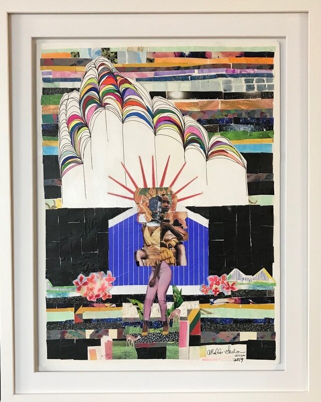 Amber Robles-Gordon, ‘The Temples of My Familiars: Hybridity Race and Womanhood’, 2005-2019, Mixed Media, Mixed media collage and found objects on canvas, Morton Fine Art