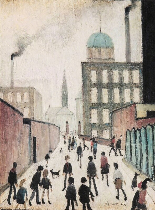 Laurence Stephen Lowry, ‘Mrs Swindell's Picture’, ca. 1974, Print, Lithograph, Colley Ison Gallery