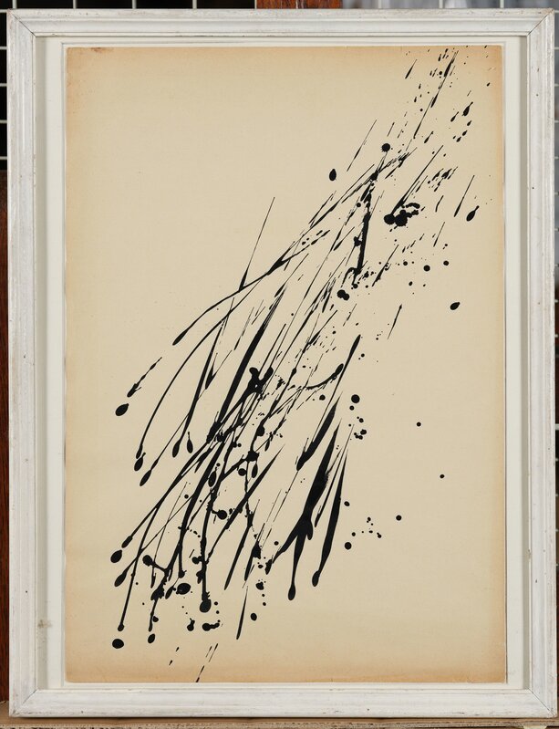 Gencay Kasapci, ‘Sans titre (Dripping)’, Painting, India ink on paper, Leclere 