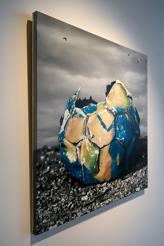Kurar, ‘World cup’, 2022, Painting, Stencil and acrylic on canvas, Mazel Galerie